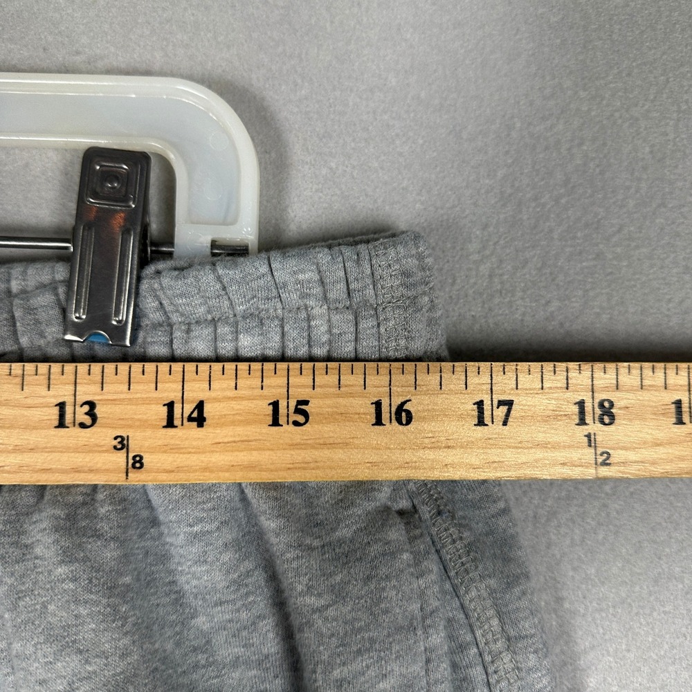 Nike Sweatpants Mens XL Grey Fleece Relaxed Straight Leg Swoosh Stretch Waist - Picture 9 of 12